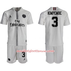 Maillot/Tenue Paris Saint Germain Kimpembe 3 Jodan Blanc Enfant Troisieme 2018/2019